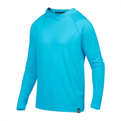 Mustang Survival | Men’s Adelphi UV-Longsleeve mit Kapuze (hellblau)